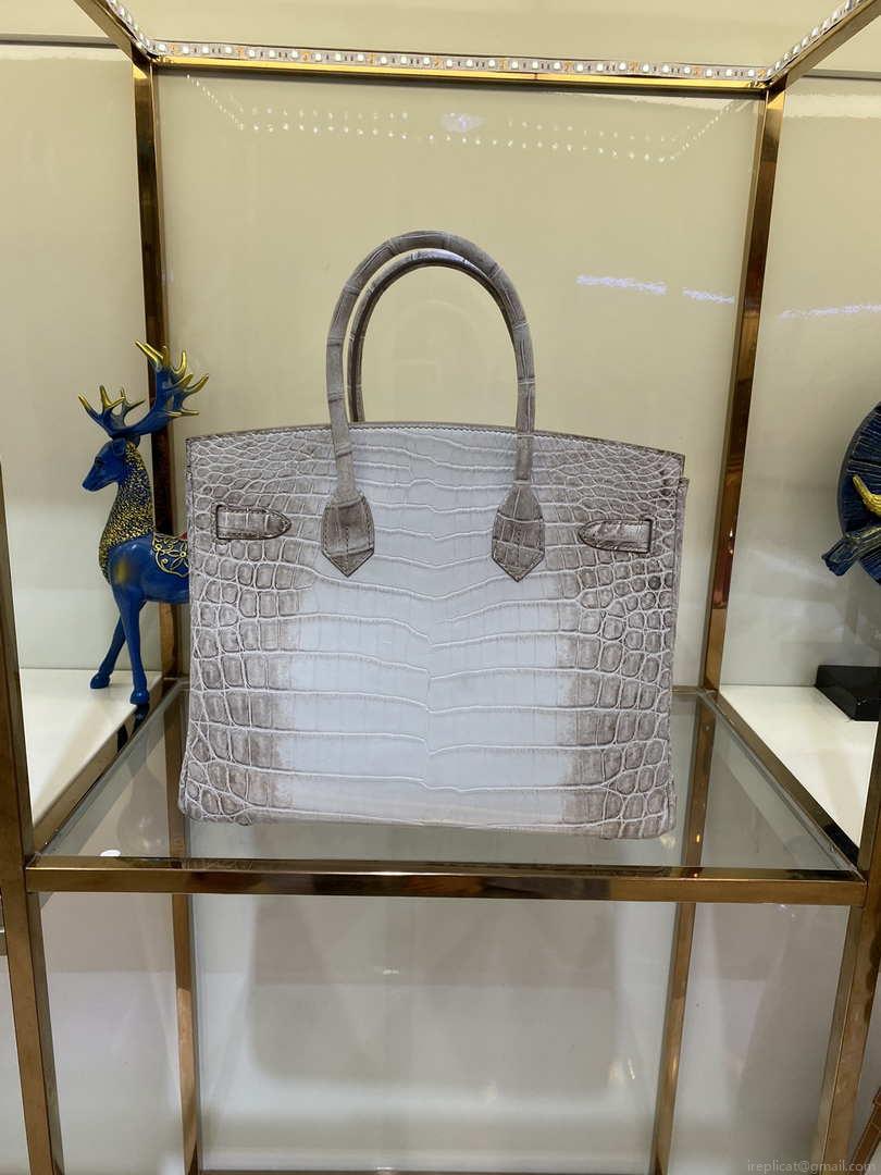 Hermes Birkin Designer Tote Bag Himalaya Crocodile Leather H99820
