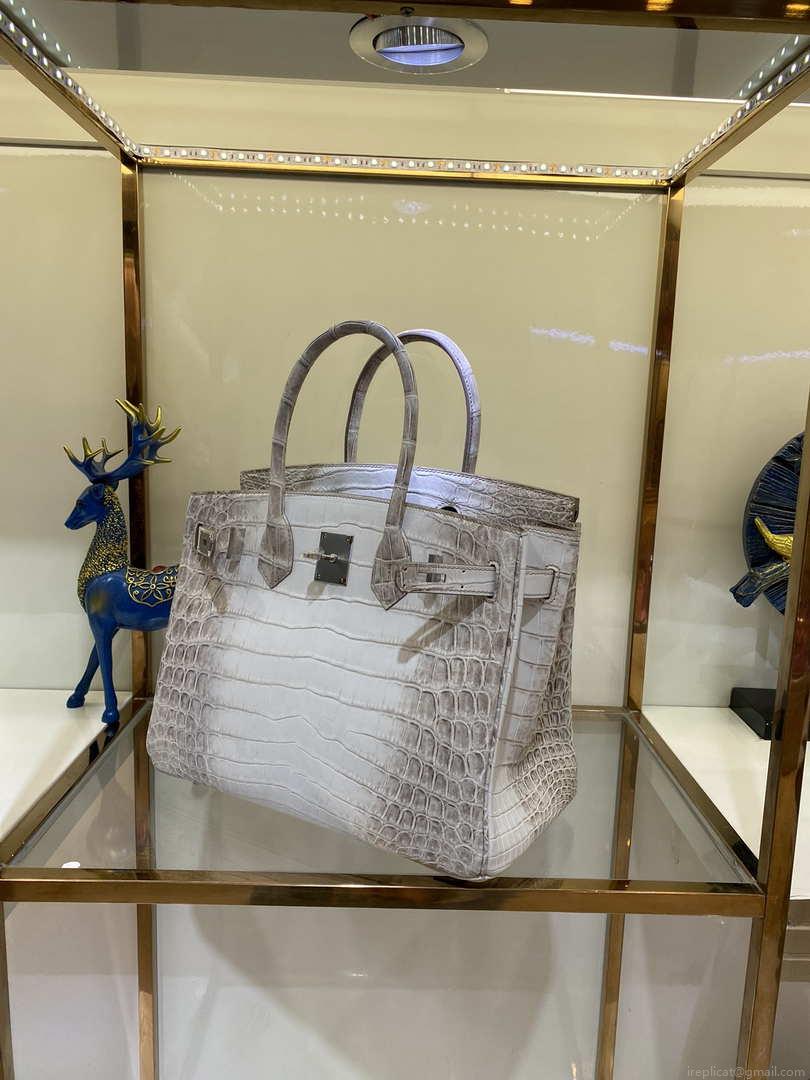 Hermes Birkin Designer Tote Bag Himalaya Crocodile Leather H99820