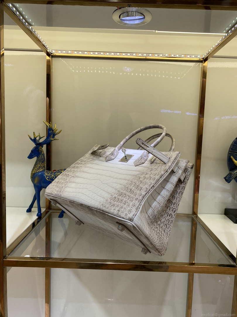Hermes Birkin Designer Tote Bag Himalaya Crocodile Leather H99820