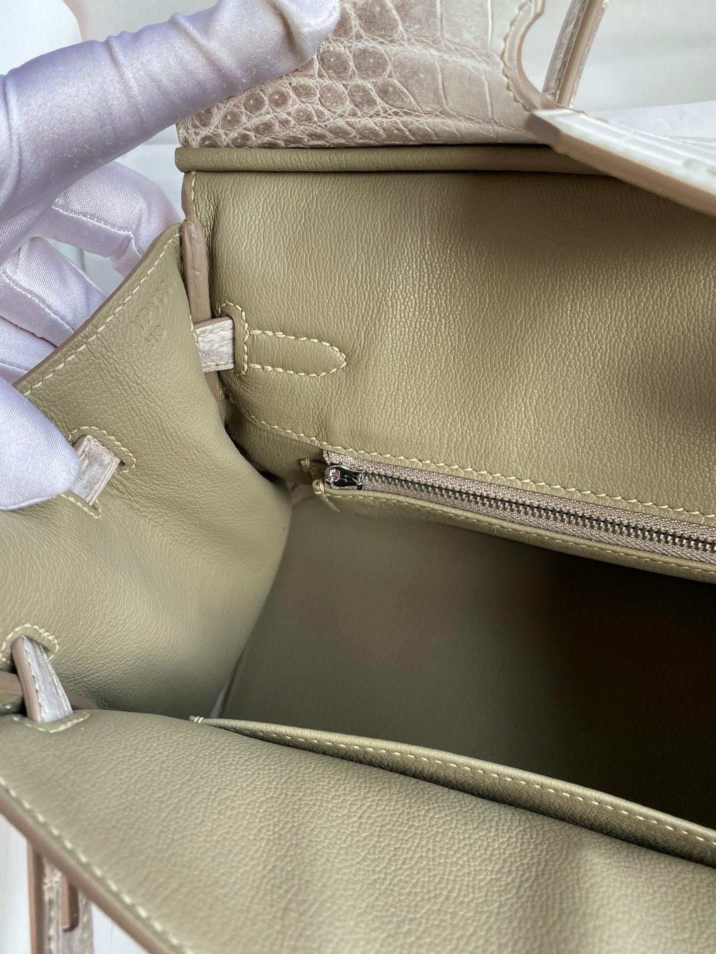 Hermes Birkin Designer Tote Bag Himalaya Crocodile Leather H99820