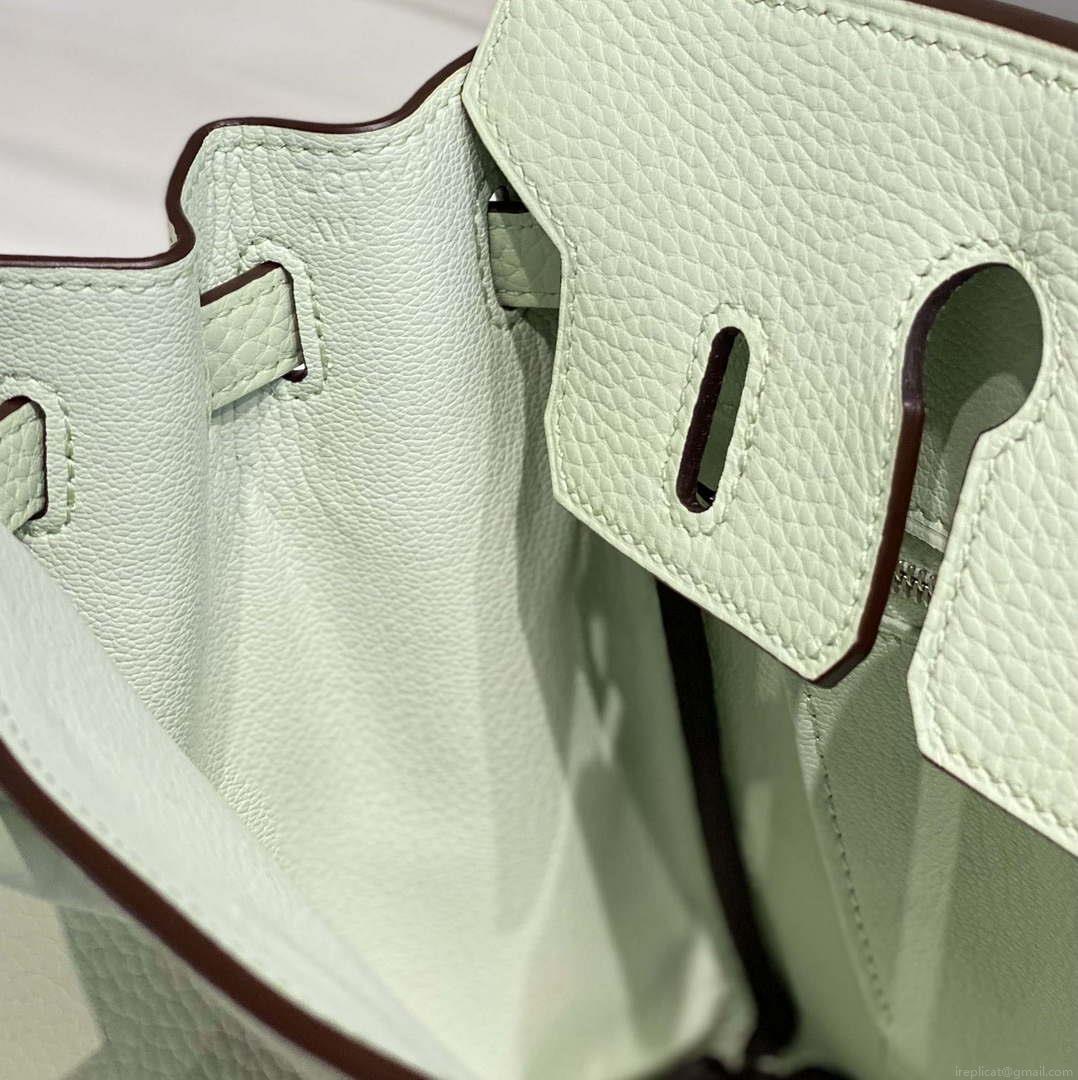 Hermes Birkin Designer Tote Bag Togo Leather 28565 bubble green
