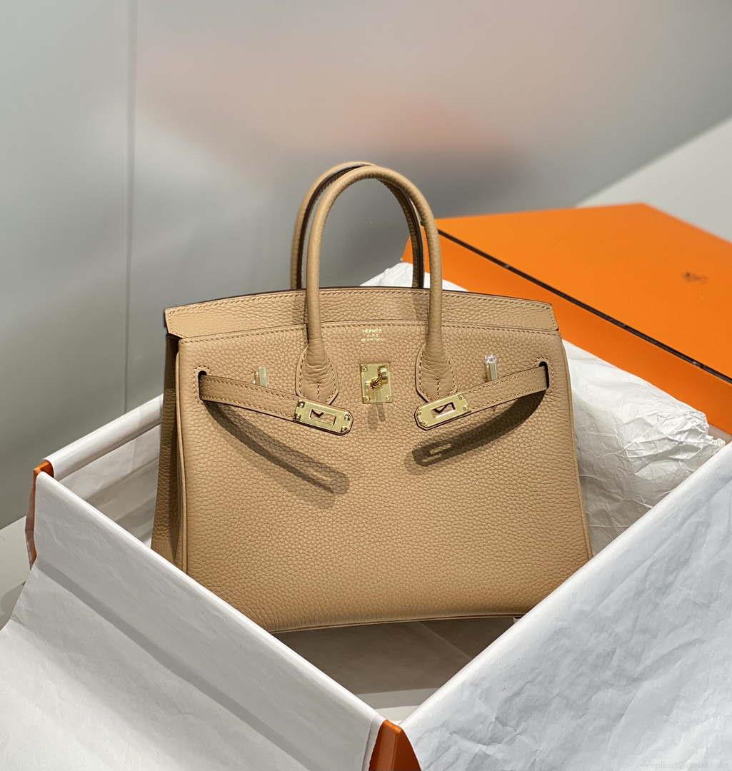 Hermes Birkin Designer Tote Bag Togo Leather 28567 Camel