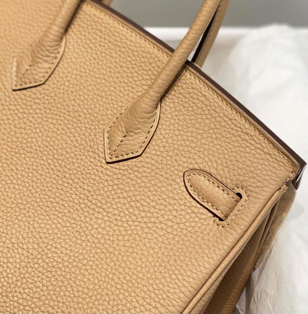 Hermes Birkin Designer Tote Bag Togo Leather 28567 Camel