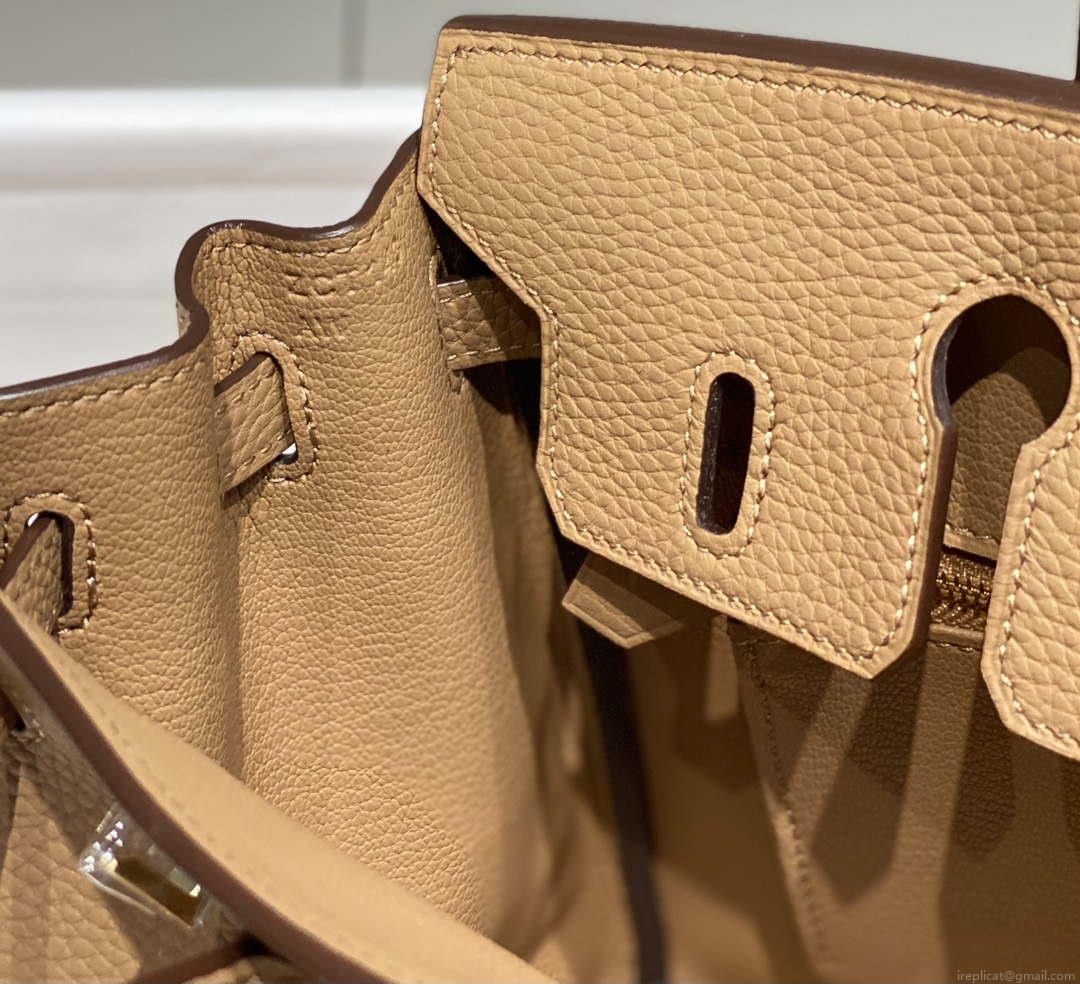 Hermes Birkin Designer Tote Bag Togo Leather 28567 Camel