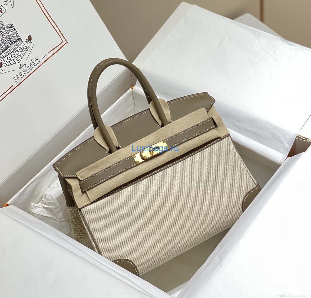 Hermes Birkin Tote Bag Swift leather with canvas 285900