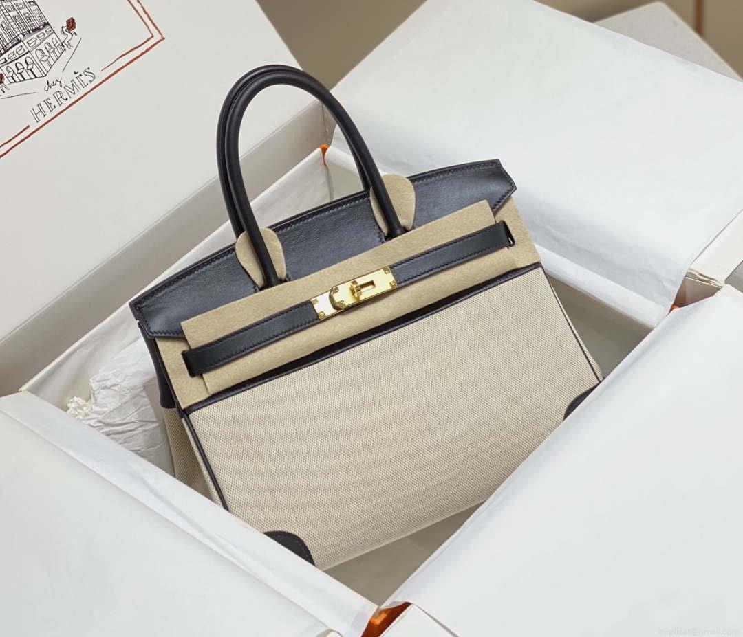 Hermes Birkin Tote Bag Swift leather with canvas 285901