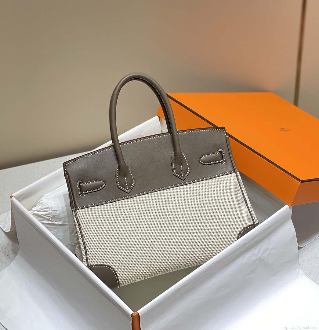 Hermes Birkin Tote Bag Swift leather with canvas 285902