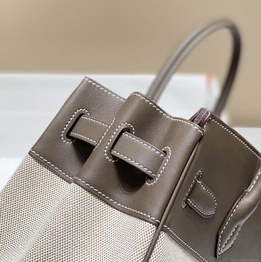 Hermes Birkin Tote Bag Swift leather with canvas 285902
