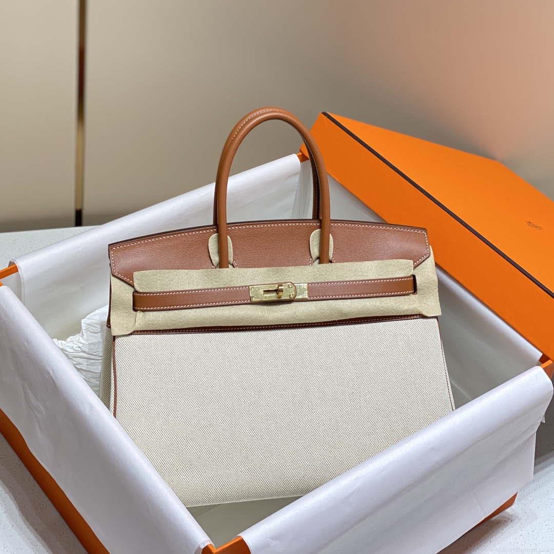 Hermes Birkin Tote Bag Swift leather with canvas 285903