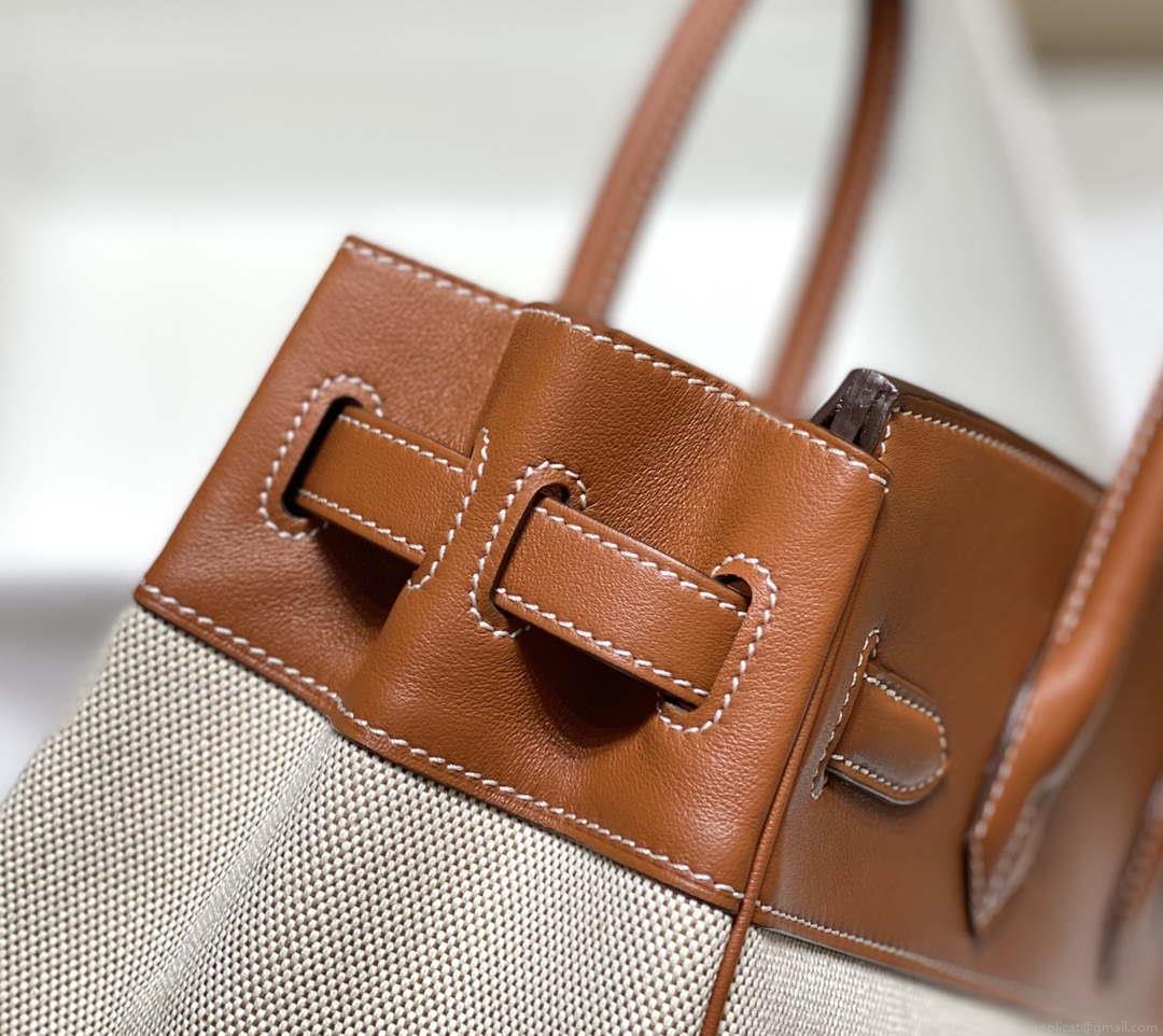 Hermes Birkin Tote Bag Swift leather with canvas 285903