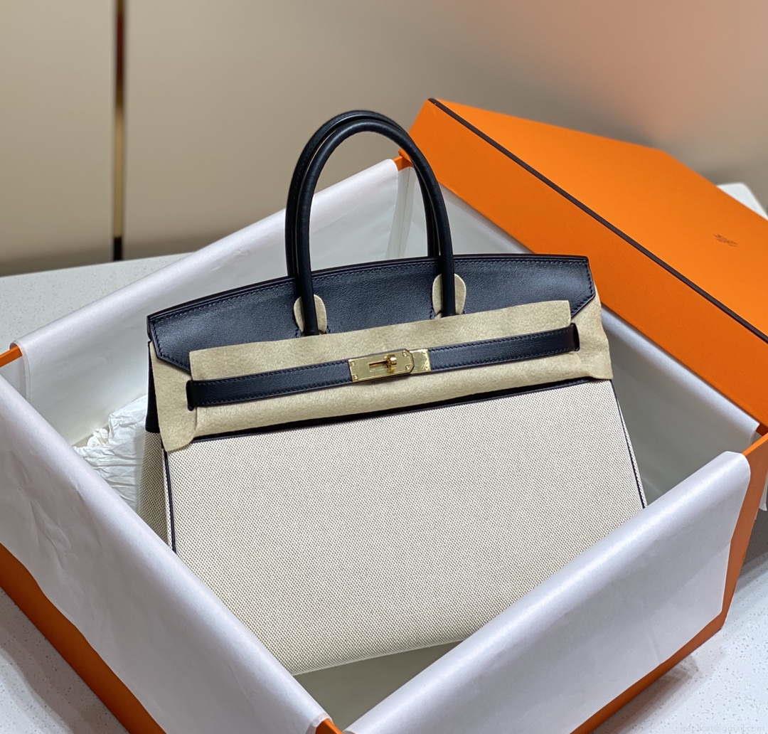 Hermes Birkin Tote Bag Swift leather with canvas 285904