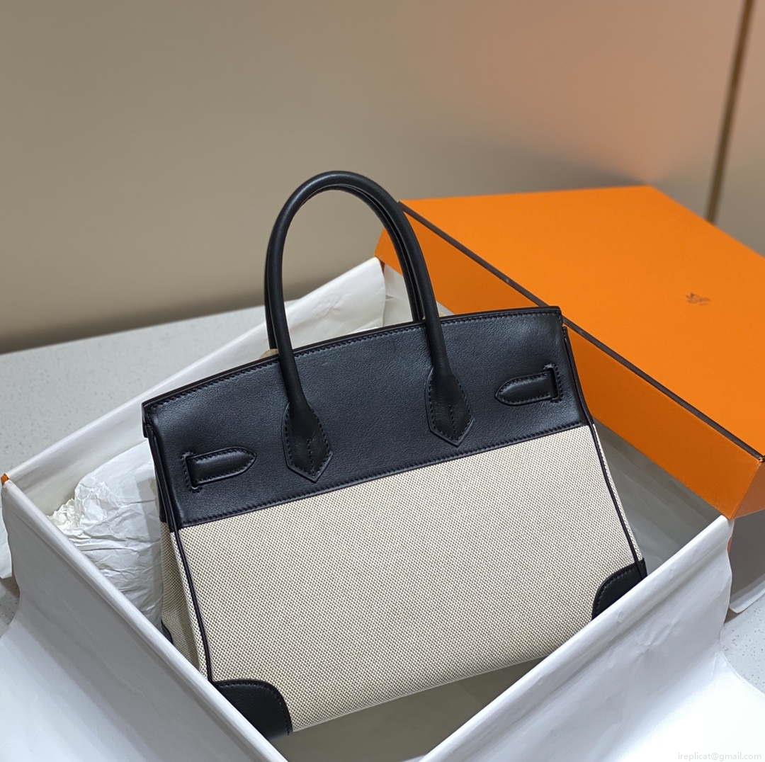 Hermes Birkin Tote Bag Swift leather with canvas 285904