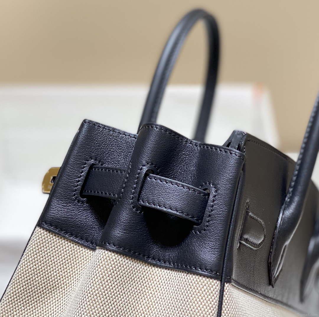 Hermes Birkin Tote Bag Swift leather with canvas 285904