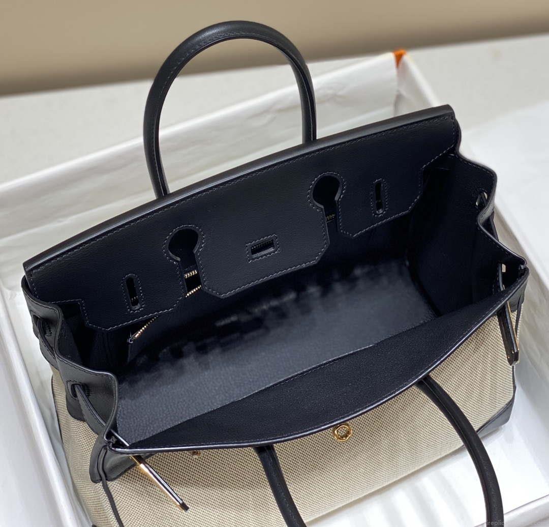 Hermes Birkin Tote Bag Swift leather with canvas 285904