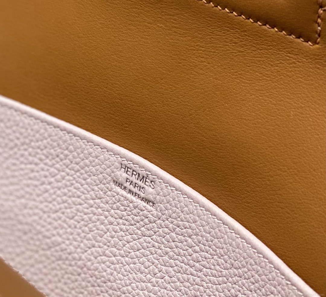 Hermes halzan 25 clemence stamp B Silver H98805