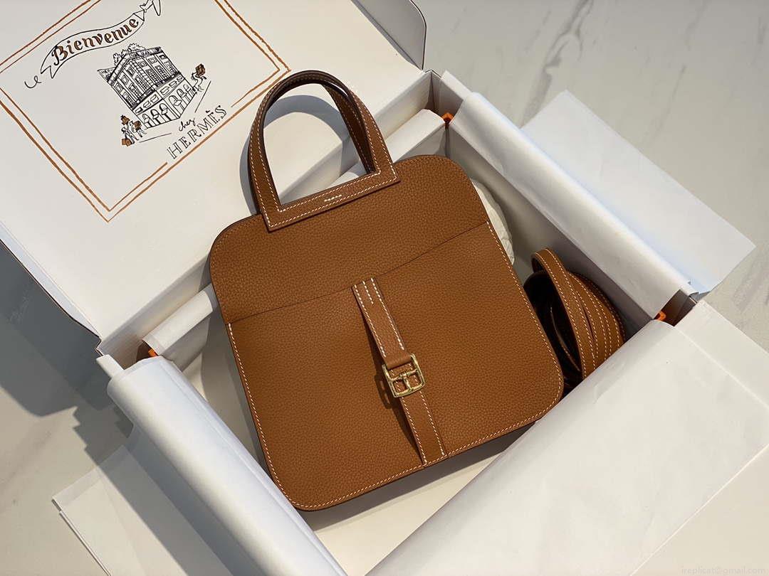 Hermes halzan 25 clemence stamp B Gold H98806