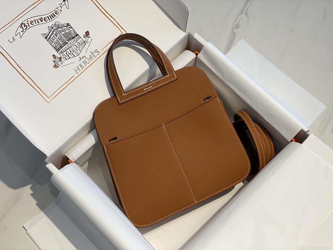 Hermes halzan 25 clemence stamp B Gold H98806