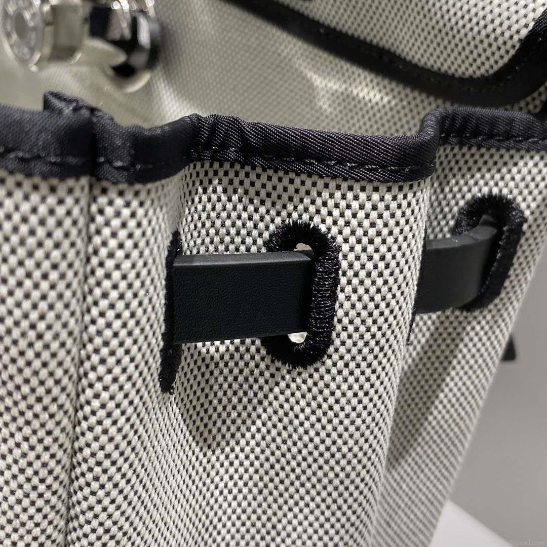 Hermes H084076CKAD Herbag Zip 31 Bag in Black Hunter Leather and Canvas H60062