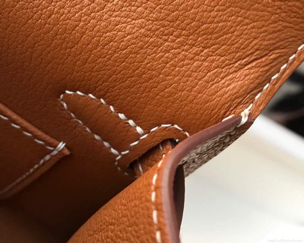 Hermes Kelly Bag Hermes 19CM Epsom Shoulder Mini Bag Tan 20467