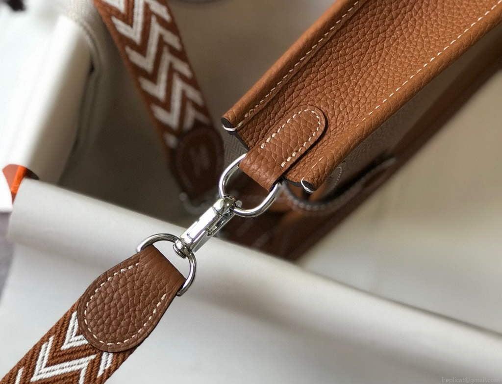 Hermes Evelyne Bag Designer Hermes Mini Crossbody Real Bag 20422 Brown