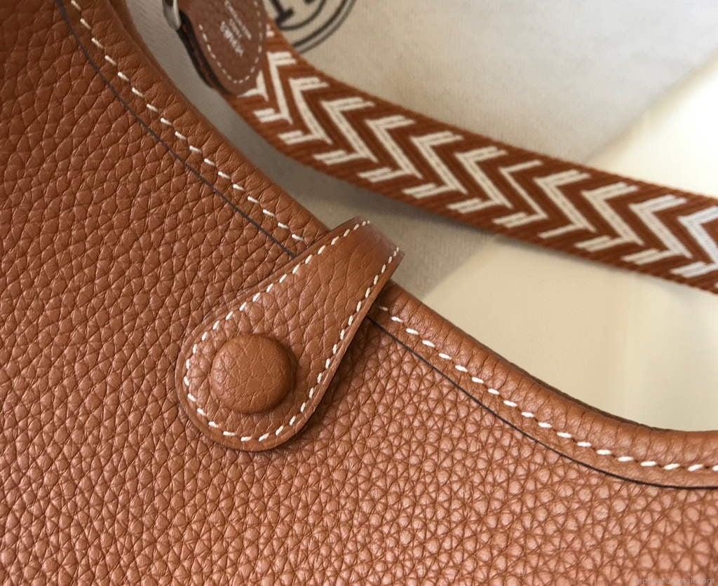 Hermes Evelyne Bag Designer Hermes Mini Crossbody Real Bag 20422 Brown