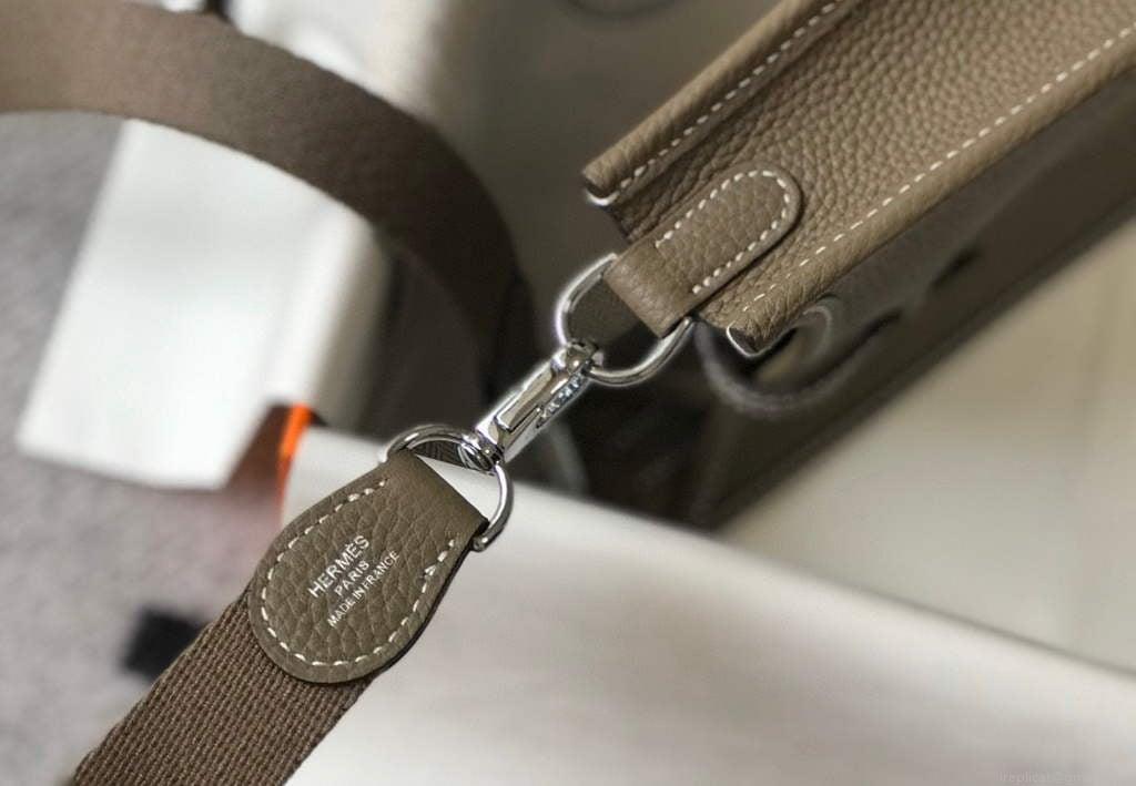 Hermes Evelyne Bag Designer Hermes Mini Crossbody Real Bag 20423 Gray