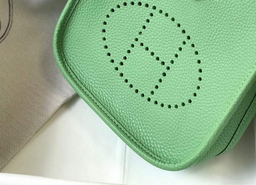 Hermes Evelyne Bag Designer Hermes Mini Crossbody Real Bag 20424 Green
