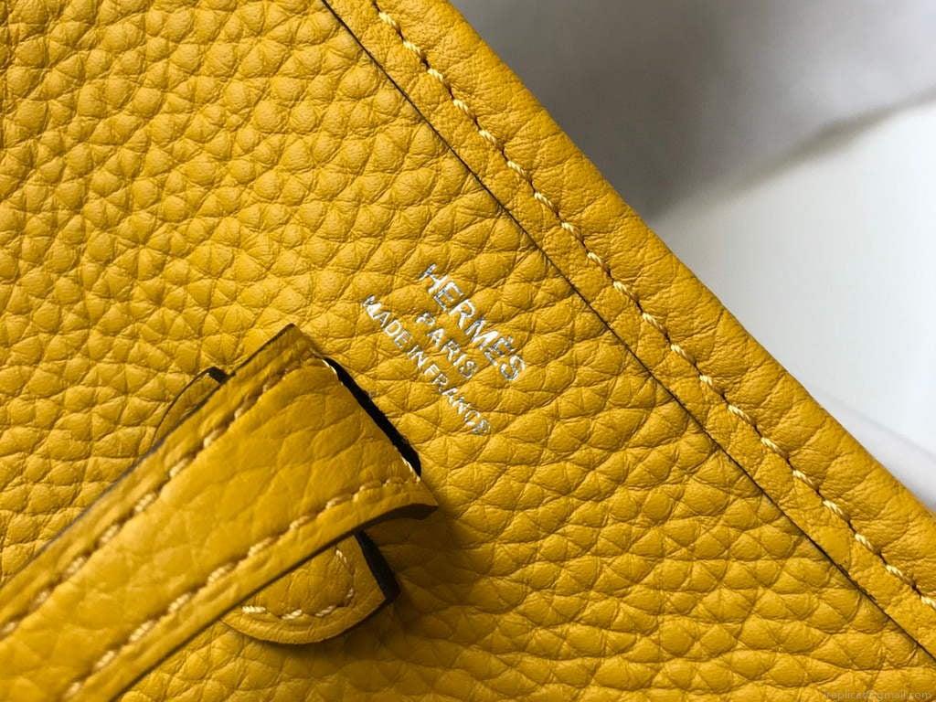 Hermes Evelyne Bag Designer Hermes Mini Crossbody Real Bag 20426 Yellow