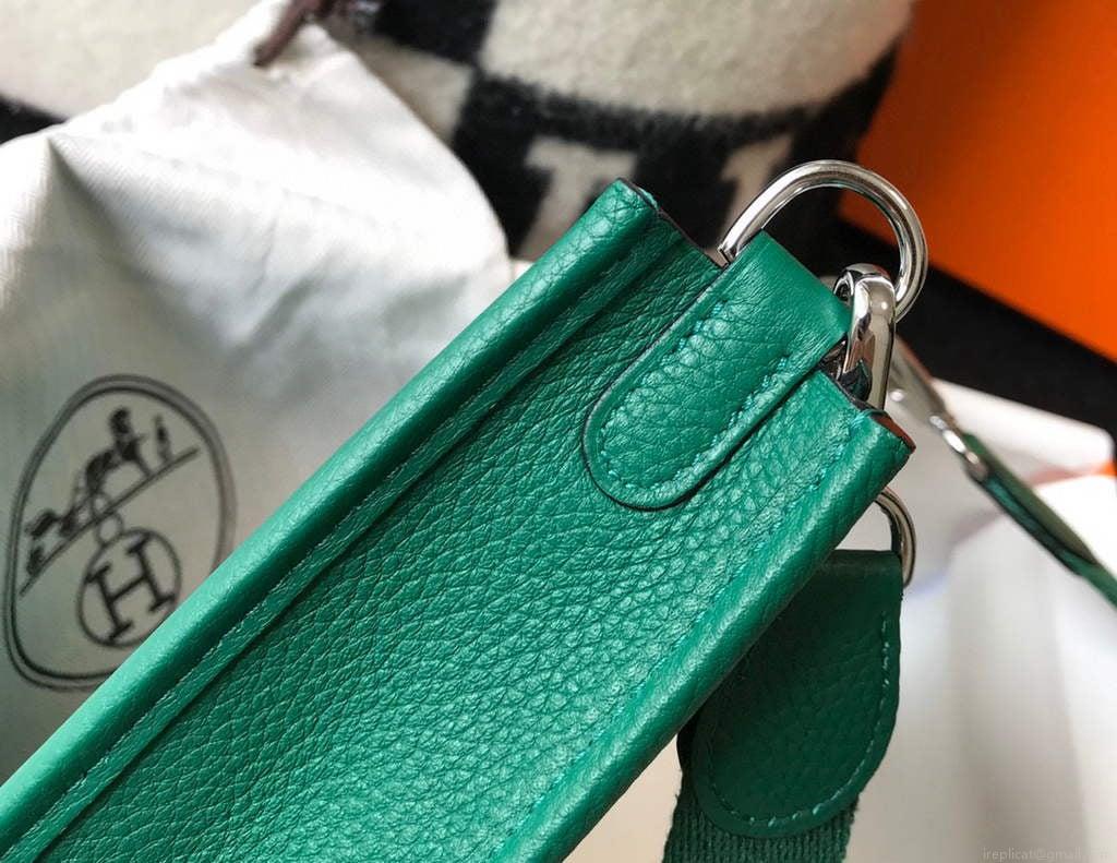 Hermes Evelyne Bag Designer Hermes Mini Crossbody Real Bag 20427 Dark Green