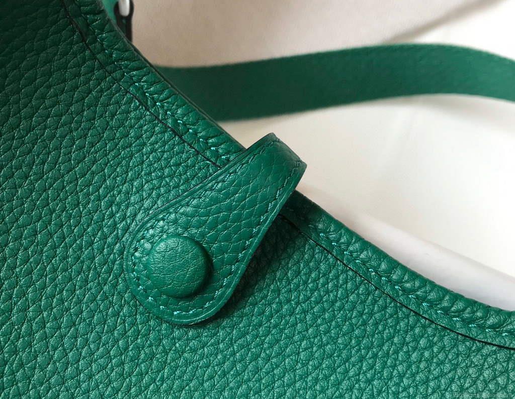 Hermes Evelyne Bag Designer Hermes Mini Crossbody Real Bag 20427 Dark Green