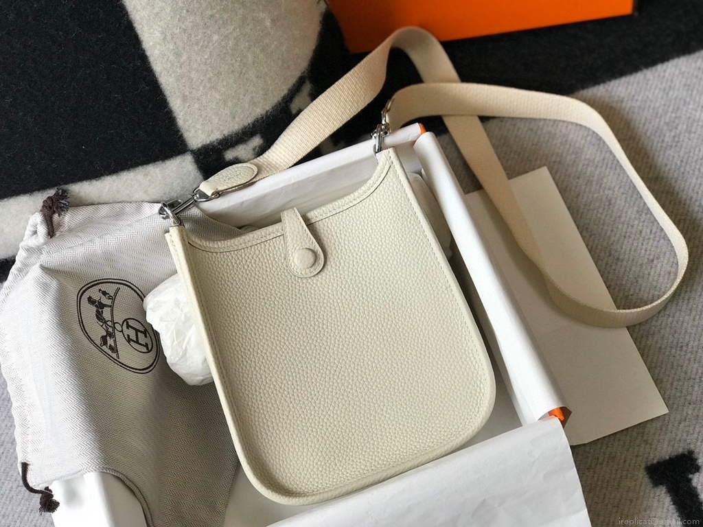 Hermes Evelyne Bag Designer Hermes Mini Crossbody Real Bag 20429 Beige