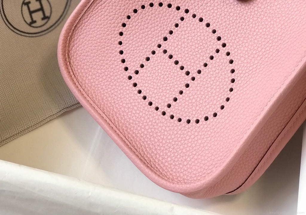 Hermes Evelyne Bag Designer Hermes Mini Crossbody Real Bag 20430 Pink