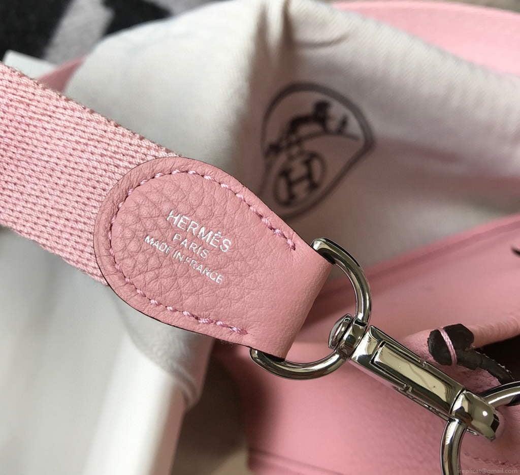 Hermes Evelyne Bag Designer Hermes Mini Crossbody Real Bag 20430 Pink