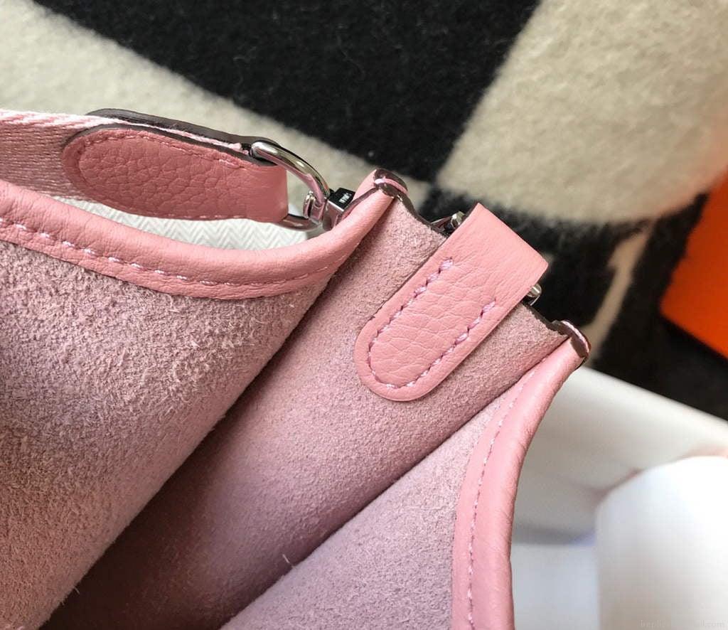 Hermes Evelyne Bag Designer Hermes Mini Crossbody Real Bag 20430 Pink