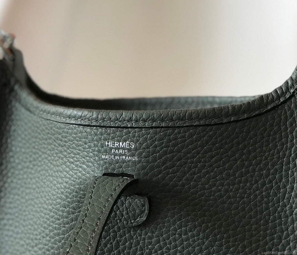Hermes Evelyne Bag Designer Hermes Mini Crossbody Real Bag 20433 Avocado Green