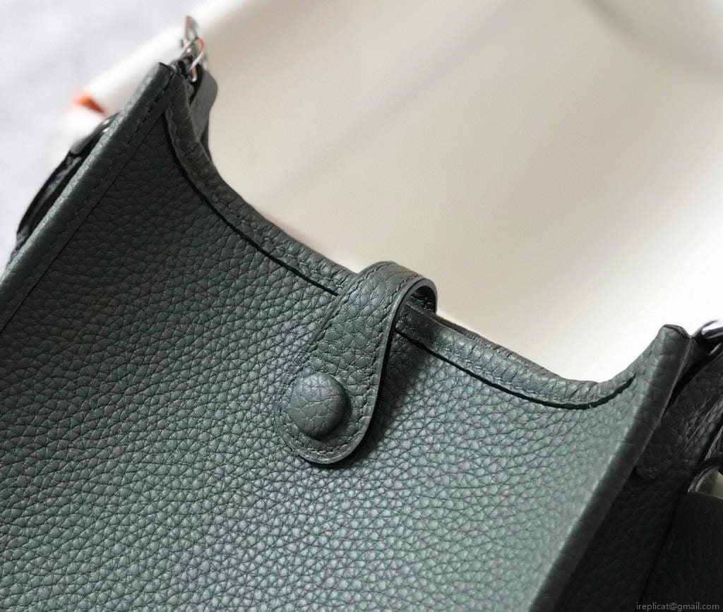 Hermes Evelyne Bag Designer Hermes Mini Crossbody Real Bag 20433 Avocado Green