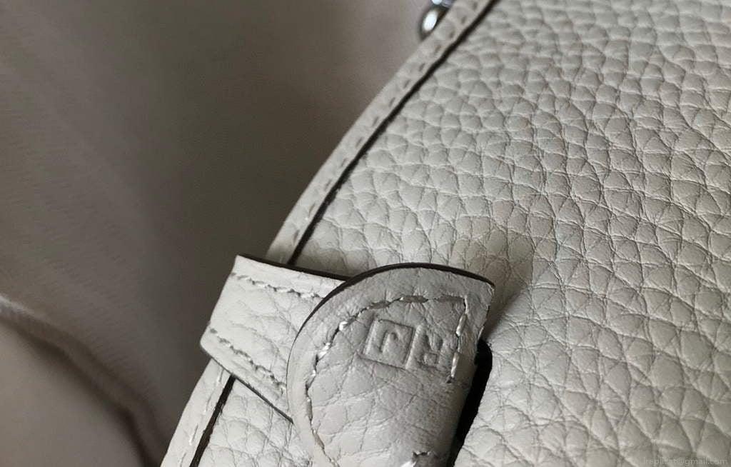 Hermes Evelyne Bag Designer Hermes Mini Crossbody Real Bag 20435 White