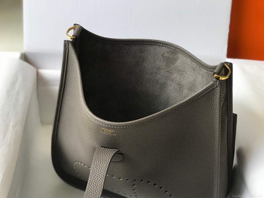 Hermes Evelyne III 29 bag Designer Hermes Shoulder Bag 203870 Dark Grey