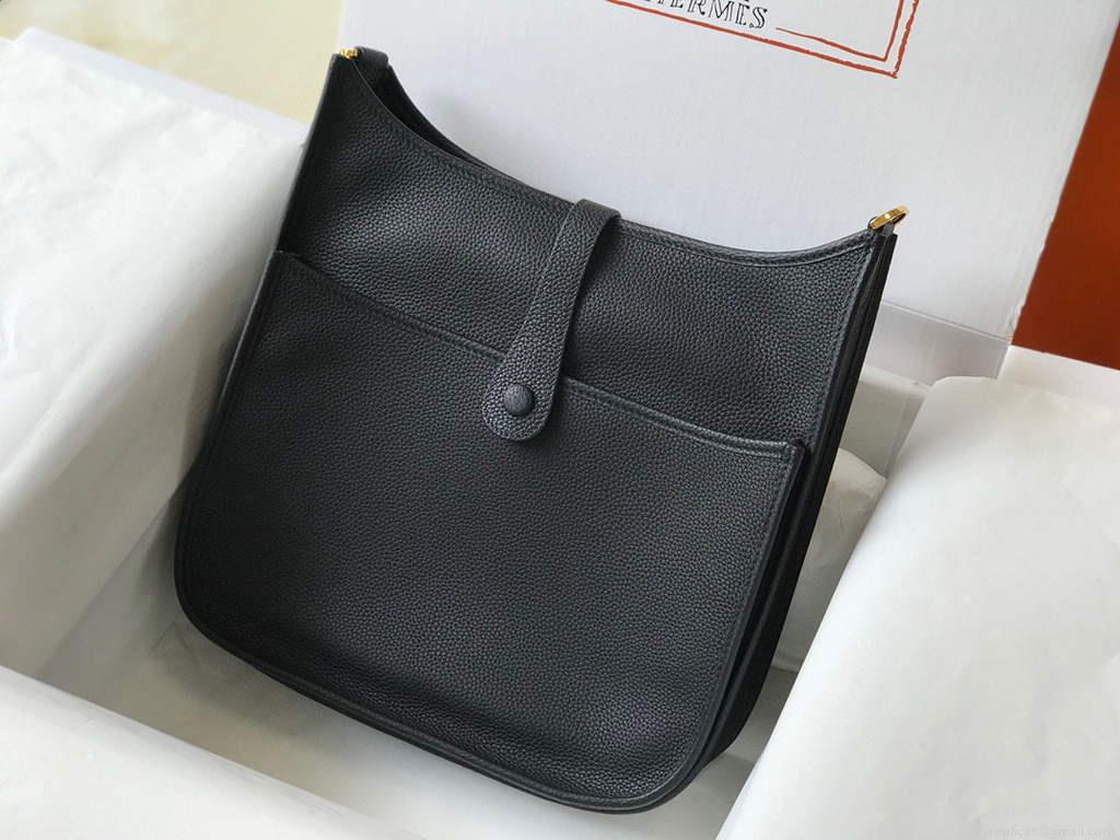 Hermes Evelyne III 29 bag Designer Hermes Shoulder Bag Black