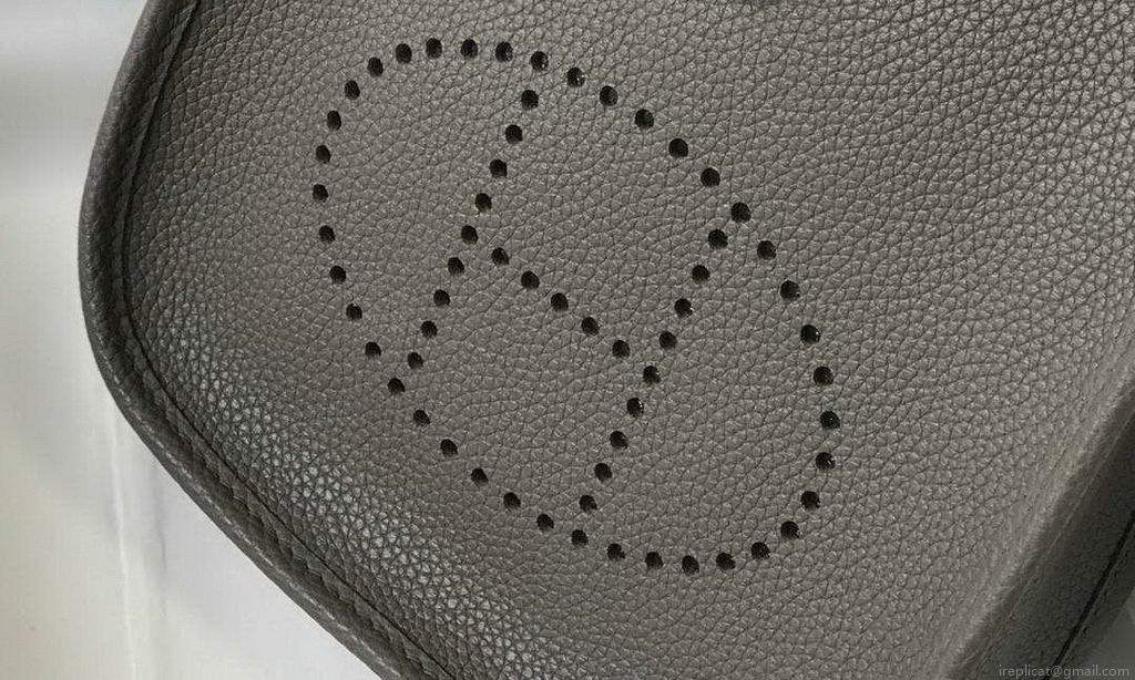 Hermes Evelyne Bag Designer Hermes Mini Crossbody Bag 20387 Gold Buckle Gray