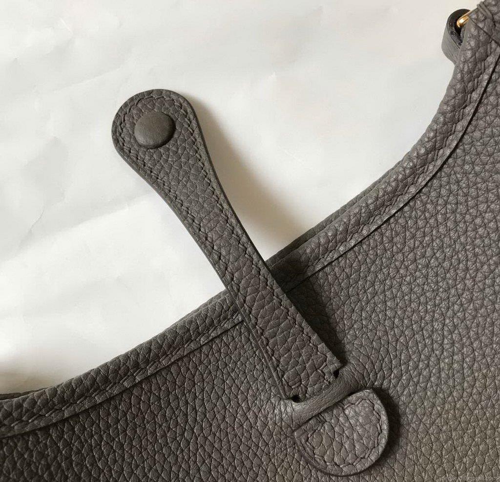 Hermes Evelyne Bag Designer Hermes Mini Crossbody Bag 20387 Gold Buckle Gray