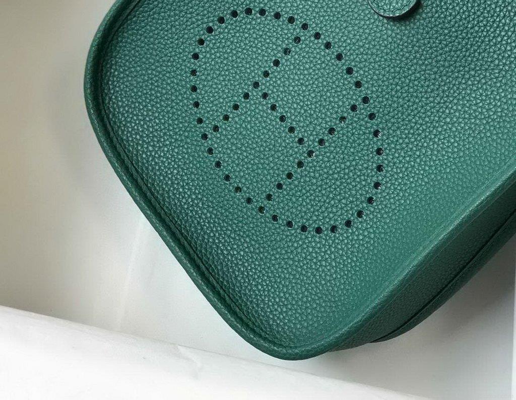 Hermes Evelyne Bag Designer Hermes Mini Crossbody Bag 20389 Gold Buckle Green