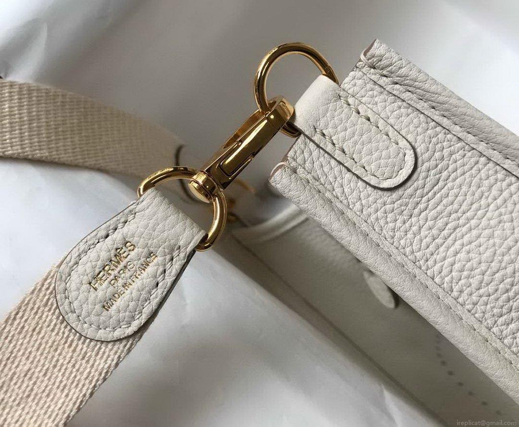 Hermes Evelyne Bag Designer Hermes Mini Crossbody Bag 20396 Gold Buckle Beige
