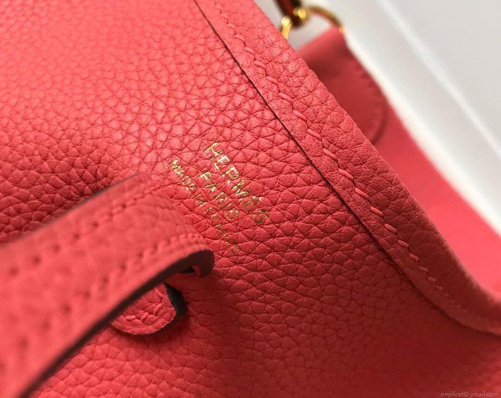 Hermes Evelyne Bag Designer Hermes Mini Crossbody Bag 20397 Gold Buckle Red