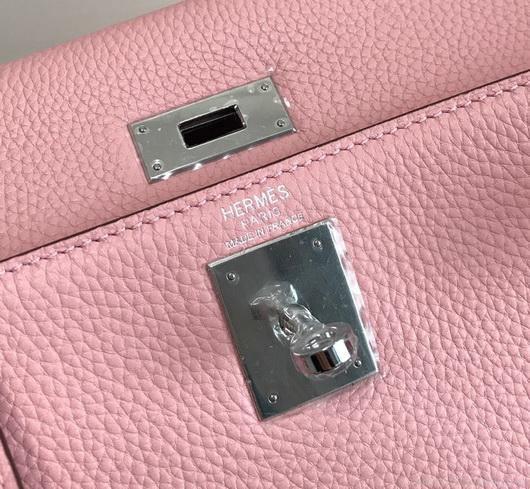 Hermes Kelly Danse 20306 Designer Tote Shoulder Strap Bag Pink