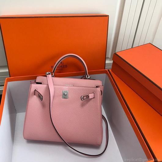 Hermes Kelly Danse 20306 Designer Tote Shoulder Strap Bag Pink