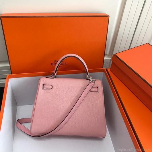 Hermes Kelly Danse 20306 Designer Tote Shoulder Strap Bag Pink