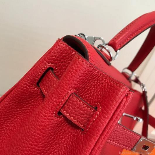 Hermes Kelly Danse 20307 Designer Tote Shoulder Strap Bag Red