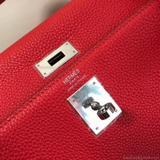 Hermes Kelly Danse 20307 Designer Tote Shoulder Strap Bag Red