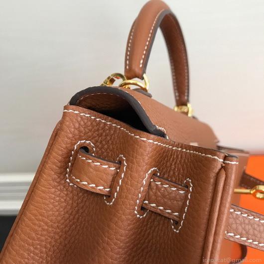 Hermes Kelly Danse 20316 Designer Tote Shoulder Strap Bag Tan